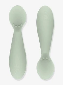 Lot De 2 Cuillères 1er âge EZPZ Tiny Spoon En Silicone Vert Amande - EZPZ -Magasin De Produits Pour Bébés lot de 2 cuilleres 1er age ezpz tiny spoon en silicone 3