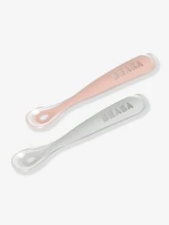 Lot De 2 Cuillères Ergonomiques D'apprentissage + Boîte De Transport BEABA Rose/gris - Beaba 11 Lot De 2 Cuillères Ergonomiques D'apprentissage + Boîte De Transport BEABA Rose/gris - Beaba -Magasin De Produits Pour Bébés lot de 2 cuilleres ergonomiques dapprentissage boite de transport beaba 4