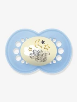 Lot De 2 Sucettes En Silicone MAM Nuit 6+ Beige + Bleu - Mam -Magasin De Produits Pour Bébés lot de 2 sucettes en silicone mam nuit 6 2