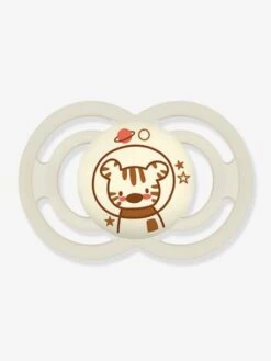 Lot De 2 Sucettes En Silicone MAM Perfect Nuit 18+ Gris + Beige - Mam -Magasin De Produits Pour Bébés lot de 2 sucettes en silicone mam perfect nuit 18 2