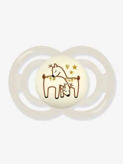 Lot De 2 Sucettes En Silicone MAM Perfect Nuit 6+ Vert + Beige - Mam -Magasin De Produits Pour Bébés lot de 2 sucettes en silicone mam perfect nuit 6 2