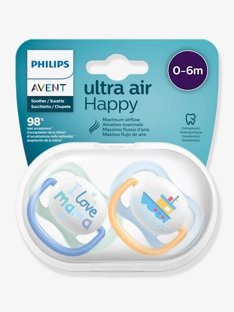 Lot De 2 Sucettes Ultra Air Animals 1er âge Philips AVENT Oiseau + Pingouin - Philips Avent 5 Lot De 2 Sucettes Ultra Air Animals 1er âge Philips AVENT Oiseau + Pingouin - Philips Avent – Image 3