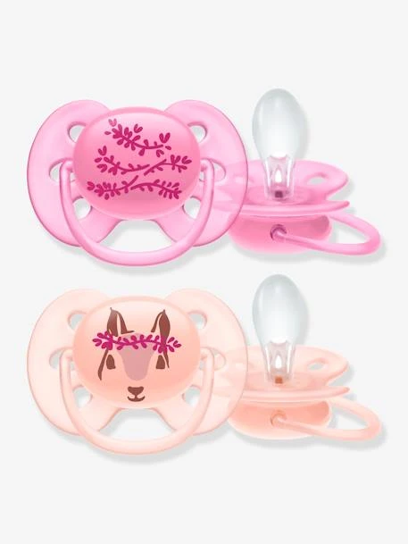 Lot De 2 Sucettes Ultra Douces 2e âge Philips AVENT Ecureuil/fleurs - Philips Avent 6 Lot De 2 Sucettes Ultra Douces 2e âge Philips AVENT Ecureuil/fleurs - Philips Avent – Image 4
