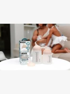 Lot De 2 Tétines Débit Rapide (L) Pour Biberon Zerø.Zerø SUAVINEX Peau - Suavinex -Magasin De Produits Pour Bébés lot de 2 tetines debit rapide l pour biberon zero.zero suavinex 3