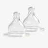 Lot De 2 Tétines Liquide épais Pour Biberons Verre Col Large BÉABA Transparent - Beaba -Magasin De Produits Pour Bébés lot de 2 tetines liquide epais pour biberons verre col large beaba