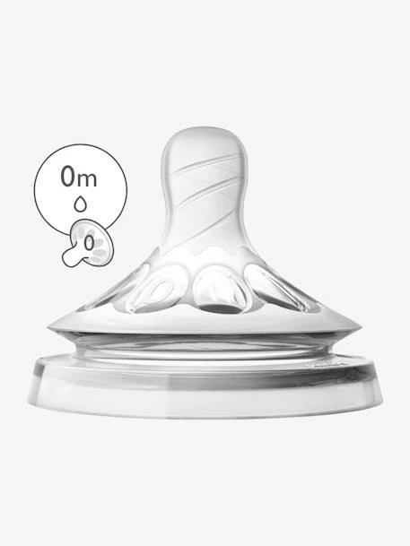 Lot De 2 Tétines Philips AVENT Natural, 5 Débits Transparent - Philips Avent 4 Lot De 2 Tétines Philips AVENT Natural, 5 Débits Transparent - Philips Avent – Image 2