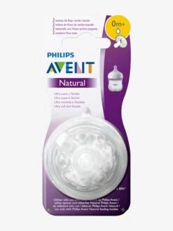 Lot De 2 Tétines Philips AVENT Natural, 5 Débits Transparent - Philips Avent 12 Lot De 2 Tétines Philips AVENT Natural, 5 Débits Transparent - Philips Avent -Magasin De Produits Pour Bébés lot de 2 tetines philips avent natural 5 debits 4