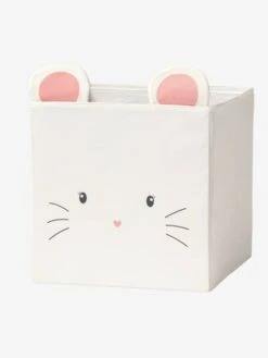 Lot De 3 Bacs De Rangement Champêtre Blanc Imprimé - Vertbaudet -Magasin De Produits Pour Bébés lot de 3 bacs de rangement champetre 1