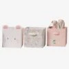 Lot De 3 Bacs De Rangement Champêtre Blanc Imprimé - Vertbaudet -Magasin De Produits Pour Bébés lot de 3 bacs de rangement champetre