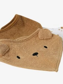 Lot De 3 Bavoirs Bandanas En éponge Et Gaze De Coton Caramel - Vertbaudet -Magasin De Produits Pour Bébés lot de 3 bavoirs bandanas en eponge et gaze de coton 4