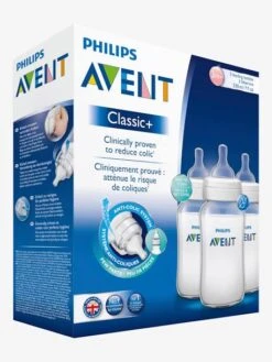 Lot De 3 Biberons 330 Ml Philips AVENT Anti-colic Transparent - Philips Avent