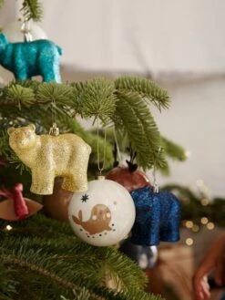 Lot De 3 Décorations De Noël Ours Pailletés Vert - Vertbaudet -Magasin De Produits Pour Bébés lot de 3 decorations de noel ours pailletes 4