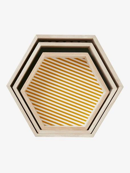 Lot De 3 étagères Hexagones Enfant Bois/multicolore - Vertbaudet 5 Lot De 3 étagères Hexagones Enfant Bois/multicolore - Vertbaudet – Image 3