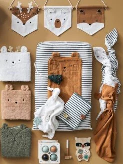 Lot De 3 Fanions Animaux GREEN FOREST Blanc - Vertbaudet -Magasin De Produits Pour Bébés lot de 3 fanions animaux green forest 2