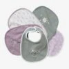 Lot De 5 Bavoirs Naissance Lot Chat Rose - Vertbaudet -Magasin De Produits Pour Bébés lot de 5 bavoirs naissance