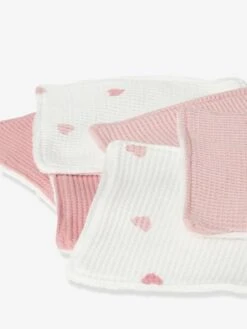 Lot De 6 Lingettes Lavables Rose/coeurs - Vertbaudet -Magasin De Produits Pour Bébés lot de 6 lingettes lavables 7