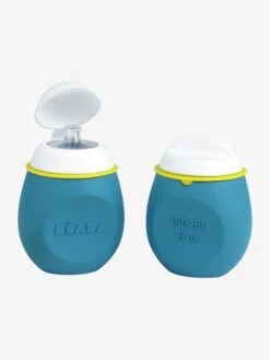 Lot De Gourdes Pour Compotes BEABA Babysqueez' 2 En 1 + Squeez'portion Blue - Beaba -Magasin De Produits Pour Bébés lot de gourdes pour compotes beaba babysqueez 2 en 1 squeezportion 4