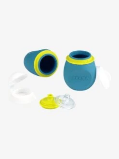 Lot De Gourdes Pour Compotes BEABA Babysqueez' 2 En 1 + Squeez'portion Blue - Beaba -Magasin De Produits Pour Bébés lot de gourdes pour compotes beaba babysqueez 2 en 1 squeezportion 5