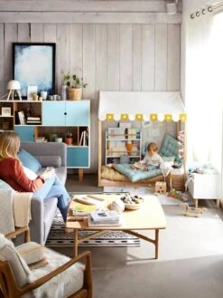 Matelas De Sol Bleu/vert - Vertbaudet -Magasin De Produits Pour Bébés matelas de sol 2