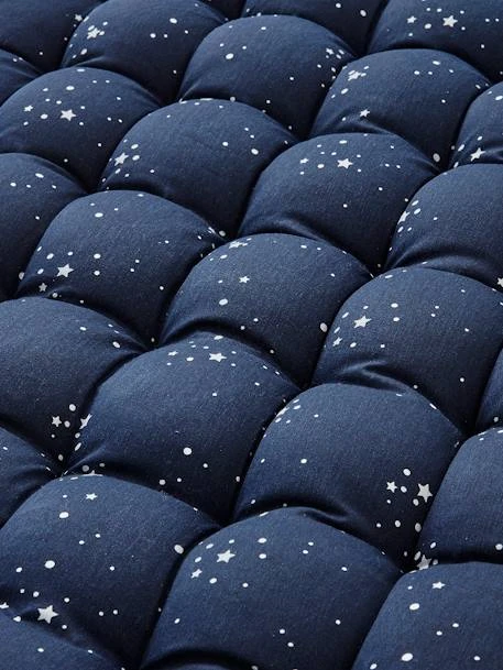 Matelas De Sol Avec Pompons Bleu Foncé - Vertbaudet 4 Matelas De Sol Avec Pompons Bleu Foncé - Vertbaudet – Image 2