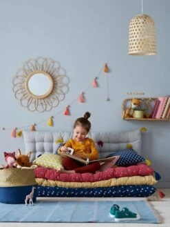 Miroir En Rotin Hélios Marron - Vertbaudet -Magasin De Produits Pour Bébés miroir en rotin helios 3