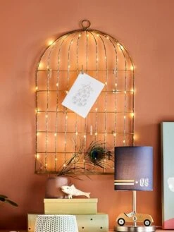 Pêle-mêle Lumineux Cage à Oiseaux Doré - Vertbaudet -Magasin De Produits Pour Bébés pele mele lumineux cage a oiseaux 2