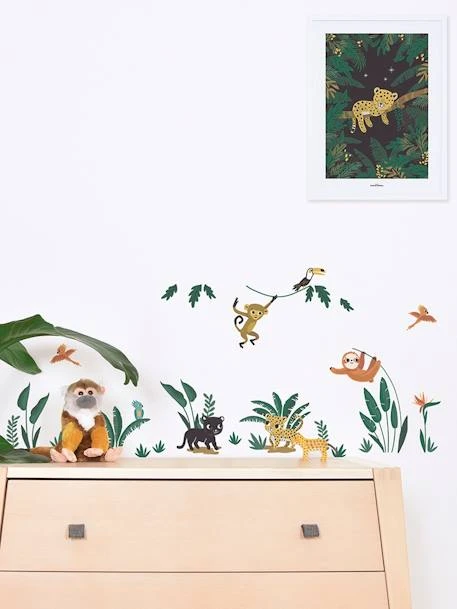 Planche De Stickers LILIPINSO - Petits Animaux De La Jungle Multicolore - Lilipinso 4 Planche De Stickers LILIPINSO - Petits Animaux De La Jungle Multicolore - Lilipinso – Image 2