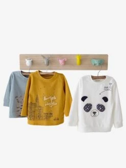 Porte-manteau Avec Patères Z'animo Bois/multicolore - Vertbaudet -Magasin De Produits Pour Bébés porte manteau avec pateres zanimo 3