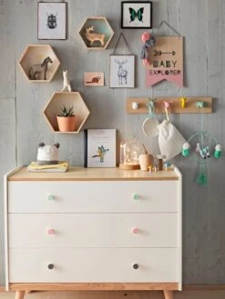 Porte-manteau Avec Patères Z'animo Bois/multicolore - Vertbaudet -Magasin De Produits Pour Bébés porte manteau avec pateres zanimo 4