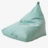 Pouf Poire Palmettes Vert - Vertbaudet -Magasin De Produits Pour Bébés pouf poire palmettes