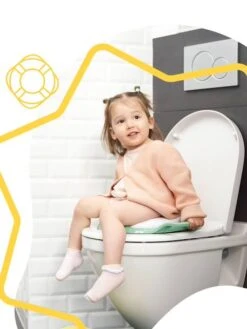 Réducteur De Toilettes BADABULLE Montagne Vert-blanc - Badabulle -Magasin De Produits Pour Bébés reducteur de toilettes badabulle montagne 1