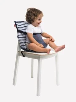 Rehausseur BABYTOLOVE Chaise Nomade Blanc / Marine - Baby To Love -Magasin De Produits Pour Bébés rehausseur babytolove chaise nomade 3