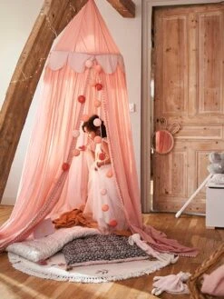 Rideau Ciel De Lit PRINCESSE NATURE Rose - Vertbaudet -Magasin De Produits Pour Bébés rideau ciel de lit princesse nature 4