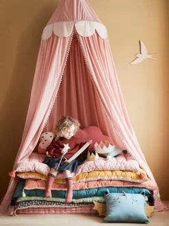 Rideau Ciel De Lit PRINCESSE NATURE Rose - Vertbaudet -Magasin De Produits Pour Bébés rideau ciel de lit princesse nature 5
