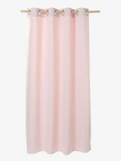 Rideau Occultant Etoiles D'argent Rose Imprimé étoiles - Vertbaudet -Magasin De Produits Pour Bébés rideau occultant etoiles dargent 1