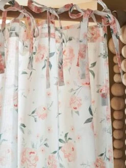 Rideau Voilage EAU DE ROSE écru / Rose - Vertbaudet -Magasin De Produits Pour Bébés rideau voilage eau de rose 2