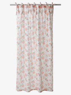 Rideau Voilage EAU DE ROSE écru / Rose - Vertbaudet -Magasin De Produits Pour Bébés rideau voilage eau de rose 4
