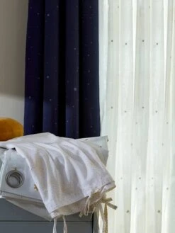 Rideau Voilage Etoiles Filantes Ivoire/or - Vertbaudet -Magasin De Produits Pour Bébés rideau voilage etoiles filantes 2