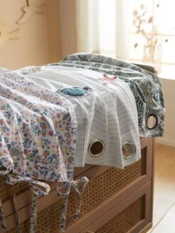 Rideau Voilage PLACE DU LILAS écru / Multicolore - Vertbaudet -Magasin De Produits Pour Bébés rideau voilage place du lilas 3