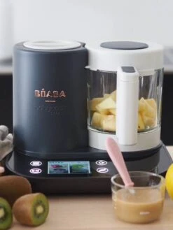 Robot Connecté BEABA Babycook Smart Gris Anthracite/blanc - Beaba -Magasin De Produits Pour Bébés robot connecte beaba babycook smart 3