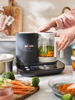 Robot Connecté BEABA Babycook Smart Gris Anthracite/blanc - Beaba -Magasin De Produits Pour Bébés robot connecte beaba babycook smart 4