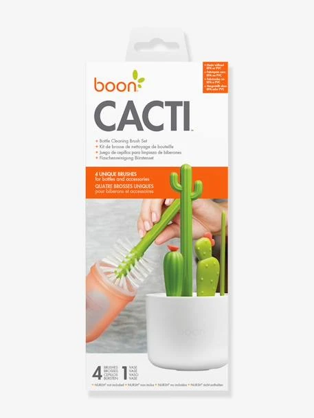 Set De 4 Brosses Cactus - Boon Blanc - Boon 5 Set De 4 Brosses Cactus - Boon Blanc - Boon – Image 3