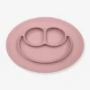 Set De Table Tout-en-un Avec Assiette EZPZ Mini Mat En Silicone Rose - EZPZ -Magasin De Produits Pour Bébés set de table tout en un avec assiette ezpz mini mat en silicone
