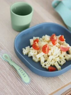 Set Vaisselle 4 Pièces Silicone BEABA Rose - Beaba -Magasin De Produits Pour Bébés set vaisselle 4 pieces silicone beaba 2