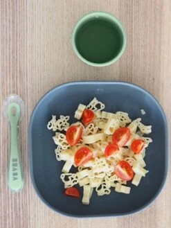 Set Vaisselle 4 Pièces Silicone BEABA Rose - Beaba -Magasin De Produits Pour Bébés set vaisselle 4 pieces silicone beaba 3