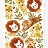 Stickers Animaux Savane Felidae LILIPINSO Bronze - Lilipinso -Magasin De Produits Pour Bébés stickers animaux savane felidae lilipinso