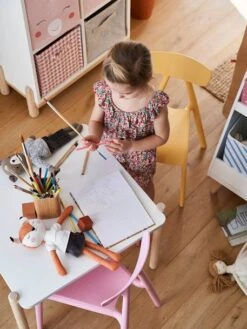 Table De Jeu LIGNE WOODY Blanc - Bois - Vertbaudet -Magasin De Produits Pour Bébés table de jeu ligne woody 3