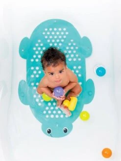 Tapis De Bain Et Rangement 2 En 1 INFANTINO Bleu - Infantino -Magasin De Produits Pour Bébés tapis de bain et rangement 2 en 1 infantino 2
