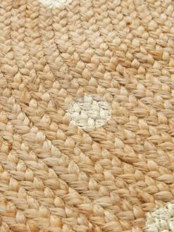 Tapis Jute à Pois Dorés Beige Clair Uni Avec Decor - Vertbaudet -Magasin De Produits Pour Bébés tapis jute a pois dores 3
