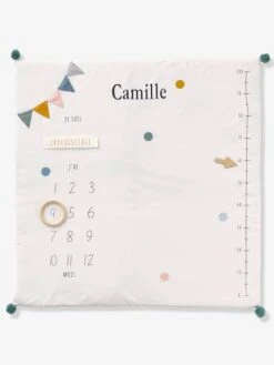 Tapis Photo Bébé Personnalisable écru / Vert - Vertbaudet -Magasin De Produits Pour Bébés tapis photo bebe personnalisable 2